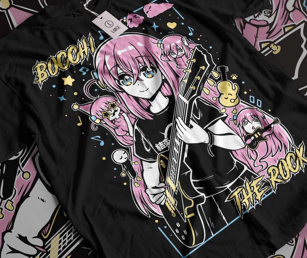 Hitori Gotou Bocchi the Rock Tshirt Kawaii Funny YamadaNijika Ijichi Shirt S