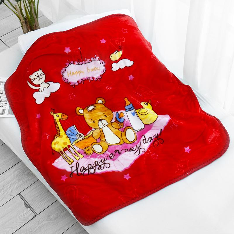 Cartoon Baby Double Layer Cloud Blanket for Newborns - Spring/Autumn Photography Blanket