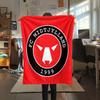 FC Midtjylland Flanelldecke mit Aufdruck, Hohe Qualität, Bequem für alle Jahreszeiten, Heimdekoration, Wärme und Komfort