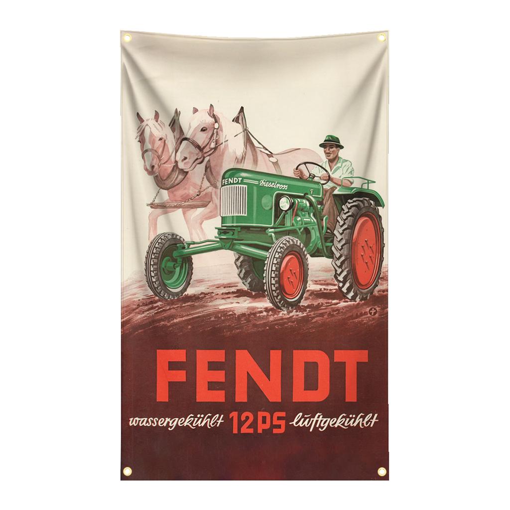 90X150Cm German Agricultural Machinery F-Fendts Flag Tapestry Polyester Digital Printing Banner For Garage Wall Art Decoration
