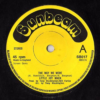 7palcová deska JOY MACK - The Way We Were SB017 Sunbeam 1976 UK Reggae, Ska & Dub Použitá