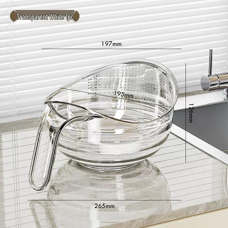 

Multifunctional Kitchen Rice and Produce Washing Basin with Drain Basket
