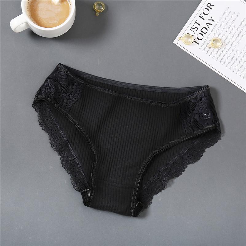 Lace Women Briefs Cotton Pantys Sexy Seamless Women Panties Solid Color Female Underpants Intimates Women Lingerie M-XXL