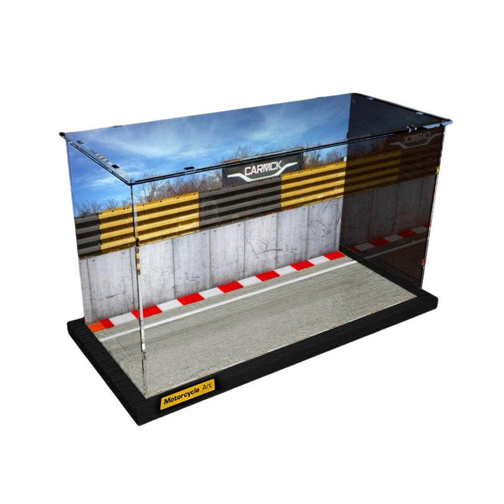 1/12 Maßstab Parkplatz Vitrine Acryl Aufbewahrungsbox Showcase Motorradmodell Diecast