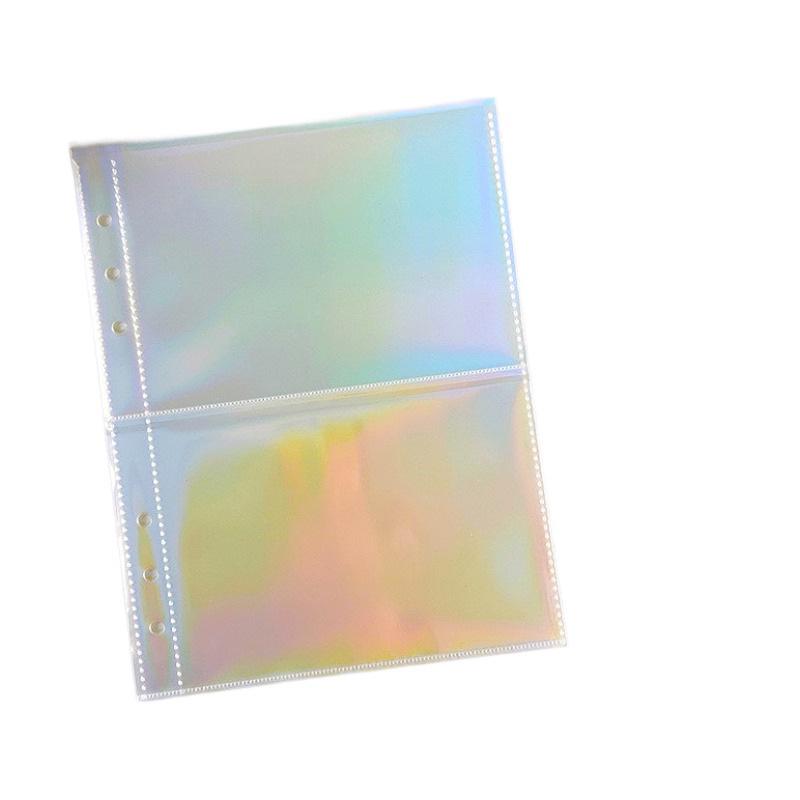 Korean Style Plaid A5 Loose-Leaf Photo Album - Cute, Hard Shell, Three-Inch Card Storage for Star-Chasing Fans