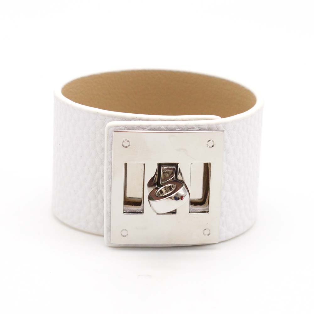 Fashion Vintage Wide Leather Cuff Bracelets & Bangles For Women Cuff Bracelet Statement Jewelry Valentines Gift