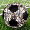 Soccer Ball Colorful Machine Stitched PVC Size 5 Team Training Competition Ready Durable High-Bounce Cool Sports Gift