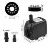 D5 Submersible Water Pump With 12 Led 15w Underwater Lights Noise Reduction Fountain Swimming Pool Pond Tank Electric Water Pump