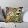 The Jungle Snakeman Protects Cats Square Pillowcase Polyester Linen Velvet Creative Zip Decor Throw Pillow Bed Cushion Case 18"