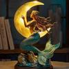 Witch Lamp Halloween Decorative Accessory Witch Table Lamp