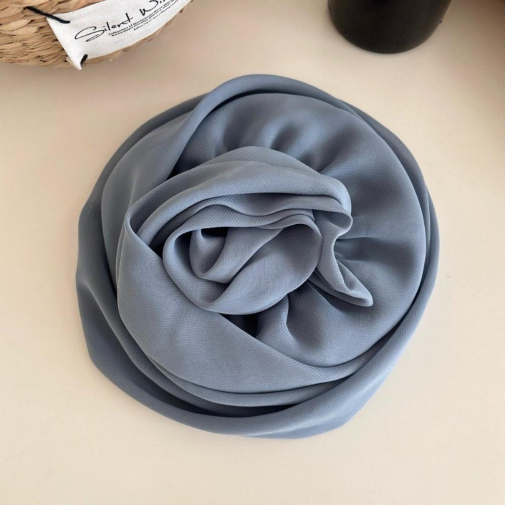 Yellow Chiffon Hairpin French Women Barrette Elegant Rose Flower Hair Clips  Seaside