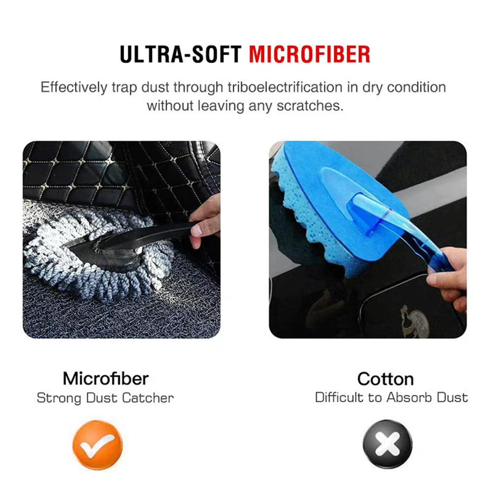 Buy Multifunction Car Wash Microfiber Cleaning Brush Dusting Tool Mop