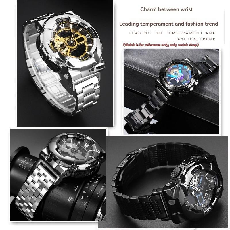 Modified Stainless Steel Watch Band Strap For Casio G-shock GA-100/110/120 GM-110/700 GA-700 DW-5600 Modified Metal Bracelet Men