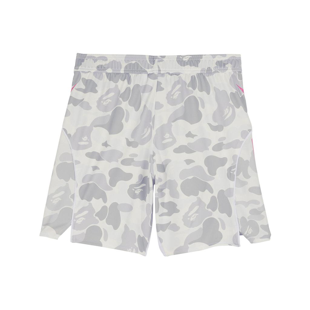Adidas X A Bathing Ape Collaboration FW25 FB Logo Three Stripes Elastic Sports Shorts Unisex Shorts KB2205