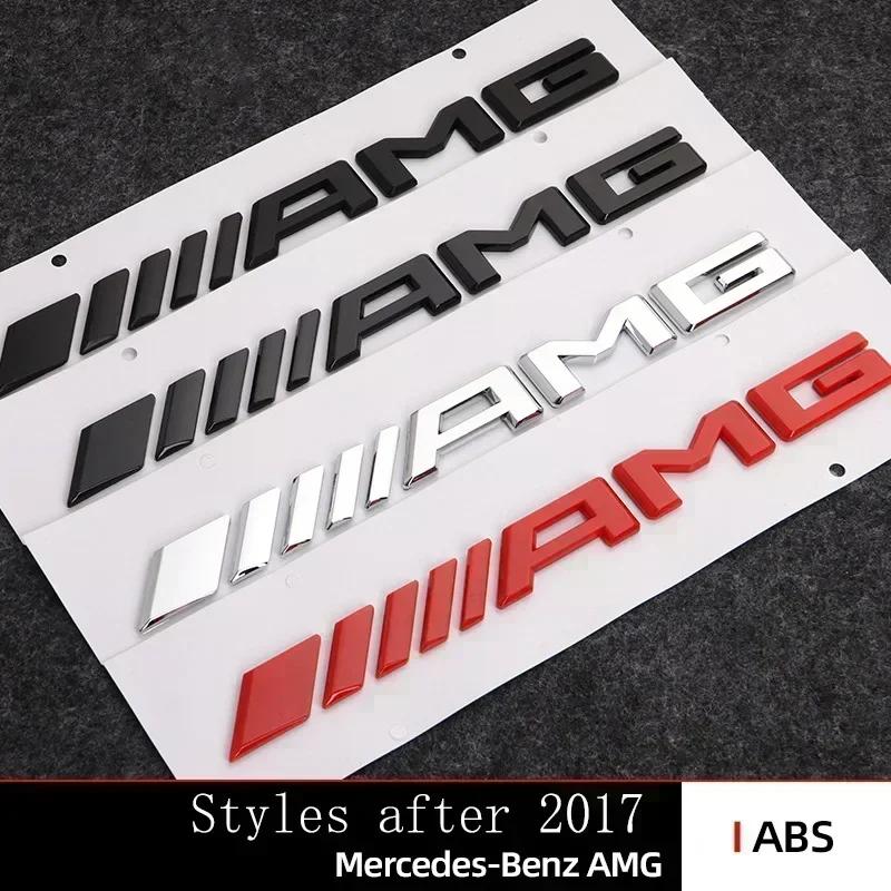 AMG Logo Auto Heck Kofferraum Auto Emblem Aufkleber Zubehör Für Mercedes Benz Brabus Smart Maybach W204 GLC CLA W205 W203 W206 W108