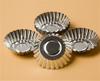 Reusable Cake Egg Tart Mold 10pcs/set 7cm Tinplate Flower  Kitchen Tools Baking Mould Silver Color