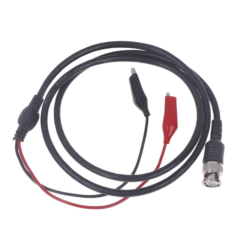 New Oscilloscope Test Probe Lead Cable BNC Male Plug Q9 To Dual Clip 1m Oscilloscope Test Cable Oscilloscope Probe Test Cable