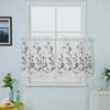 Embroidered Short Curtain Coffee Curtain Window Covering For Bedrooms Living Rooms Kitchens