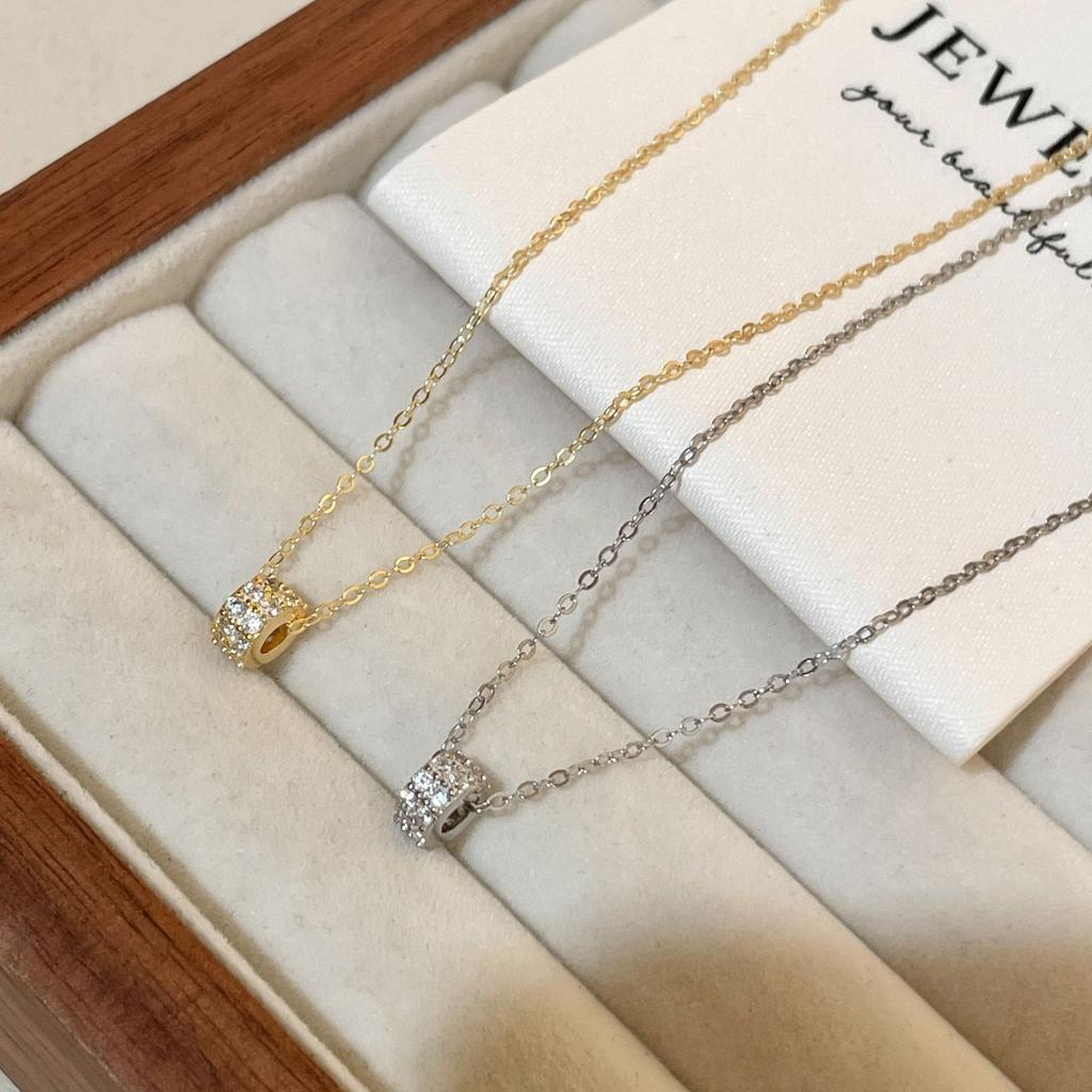 Transport Bead Necklace, Sparkling Pendant, Exquisite and Versatile, Light Luxury, Lulu Tong Collarbone Chain