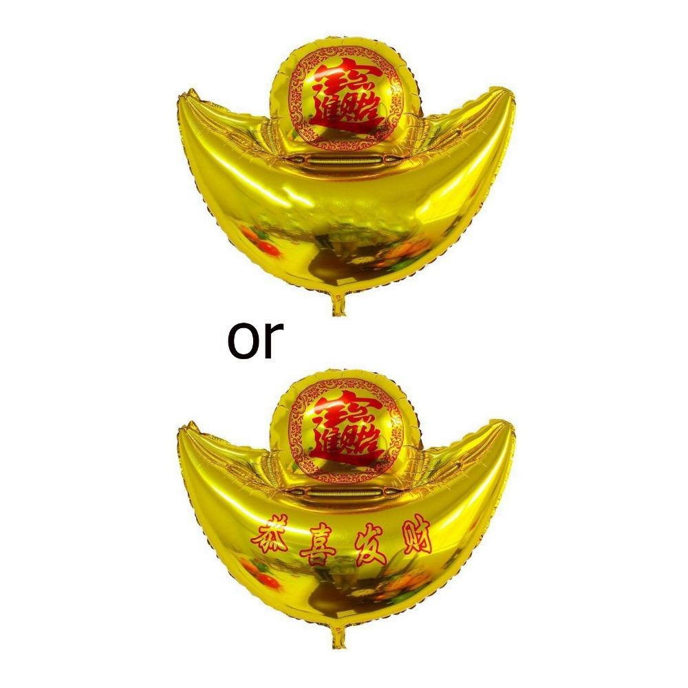 Decorative Chinese New Year Balloon Big Size Maroon Blessing Bag Balloons  Spring Festival