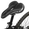PU Leather Hollow Bicycle Saddle Folding Breathable Mountain Bike Cycling Seat CushionBlack