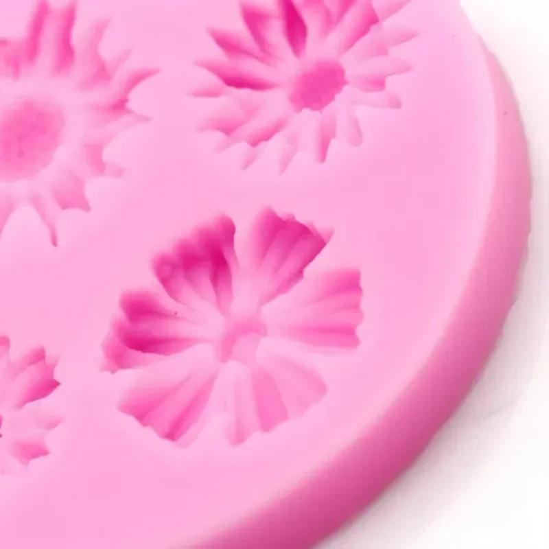 3D Creative Handmade Molds Daisy Flower Silicone Molds Fondant Craft Cake Chocolate Ice Pastry Baking Mould Fondant Tools