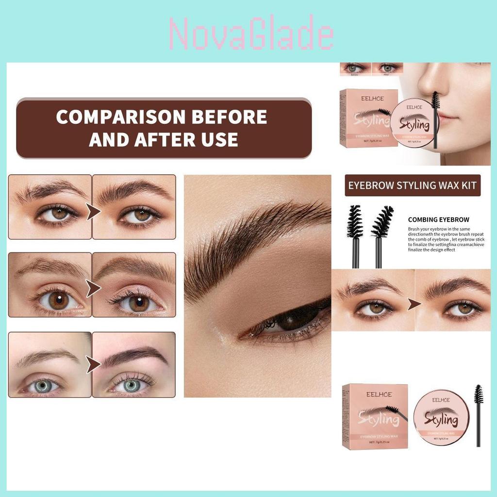 Eelhoe Eyebrow Shaping Kit With Natural Looking Waterproof Eyebrow Wax For Defined Brows