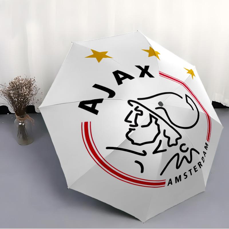 1pc Ajax FC Umbrella, Sun Protection, And UV Shielding. It Has Eight Sturdy Ribs for Outdoor Use And Perfect As a Holiday Gift