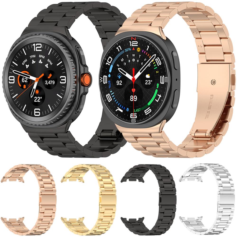 Metal Strap for Samsung Galaxy Watch 8 44mm 40mm/8 Classic 46mm No Gaps Wristband for Samsung Galaxy Watch Ultra 2026 47mm Strap