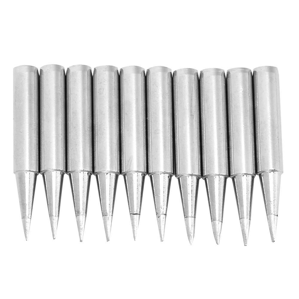 10pcs  Free Solder Iron Tip Set Soldering Iron Tip Welding Tool Accessory 900MT0.8D