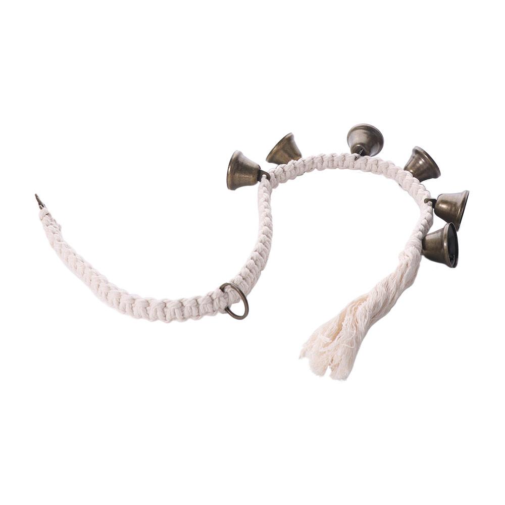 Woven Dog Training Bell Cotton Rope Pet Doorbell Door Chime Dog Bell for Potty Training