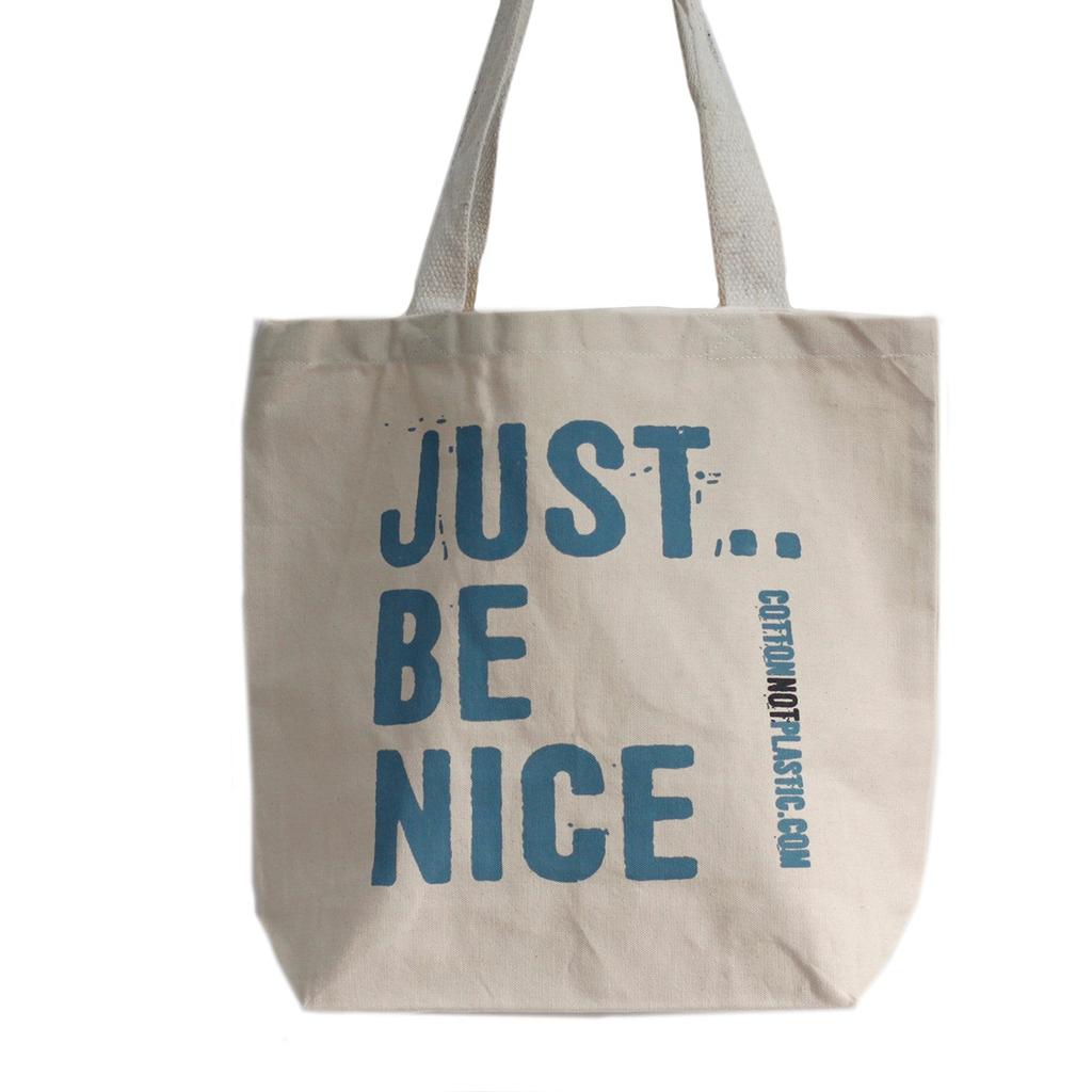 Tote Bag Just Be Nice 4 Colors