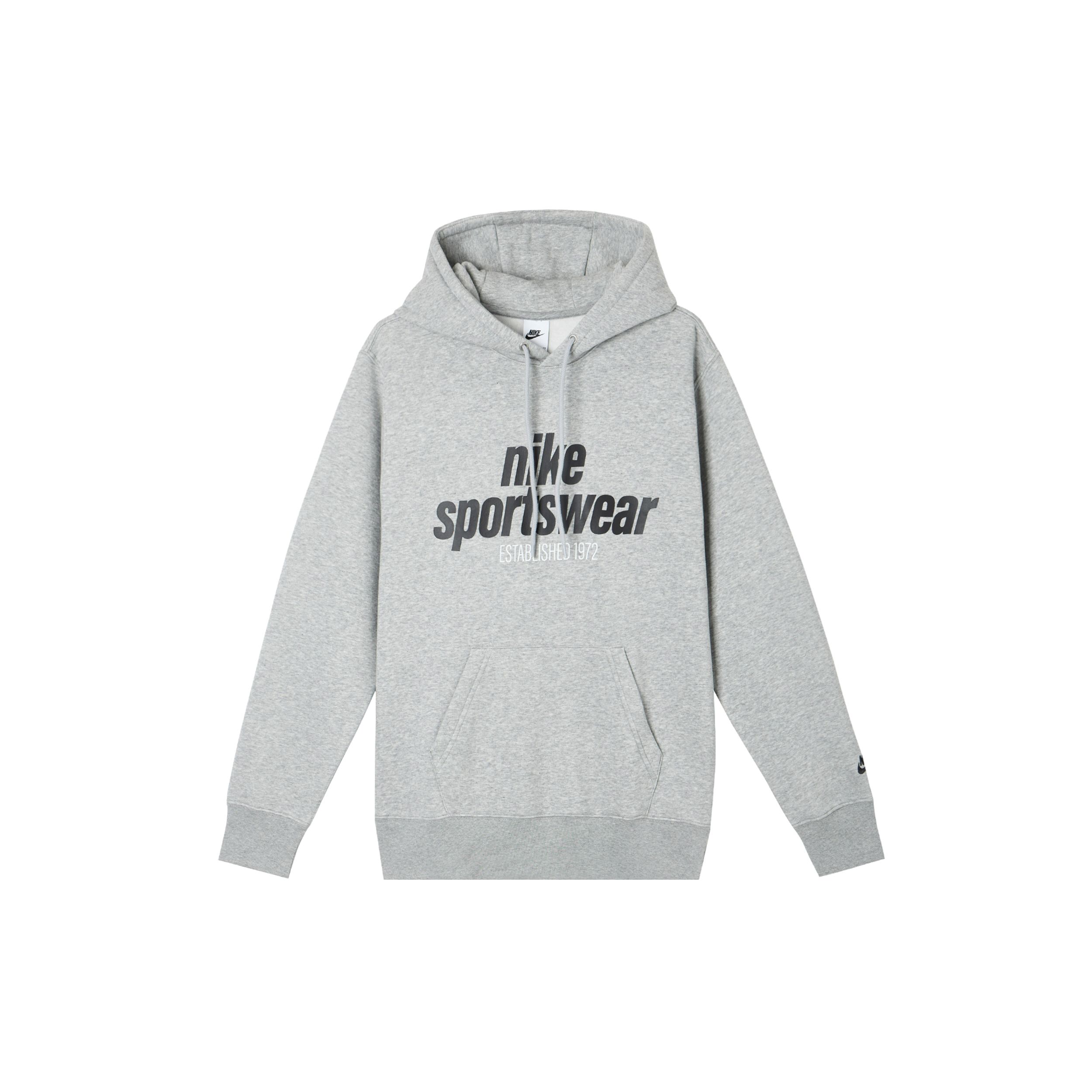 

Nike Clubsportswear FW24 Fleece Series 1972 Casual Simple Comfortable Fleece Hoodie Men hoodies Gray HJ2160063 L