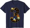 Kids 3rd Birthday T-Shirt Boys Excavator Construction Area