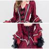Damen Gothic Hexenkleid Vampirkönigin Cosplay Fairy Tail Kleider Langarm Gothic Kostüm Kleid Bühnenkleidung Halloween Karneval Luxus