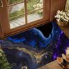 Quicksand Galaxy Pattern Rug Starry Sky Carpet Non-slip Stain-resistant for Gameroom Bedroom Kid's Crawling Mat Light Luxury