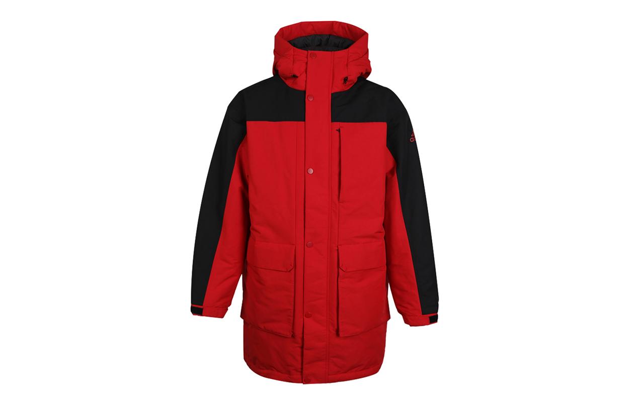 Пуховики Adidas Унисекс Красный С капюшоном Умеренный Другое GN9834 XL
