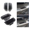 4 PCS Car Door Handle Storage Box Organizer Tray Front+Rear Door ABS For Toyota Land Cruiser Prado FJ120 2003-2009-A99D