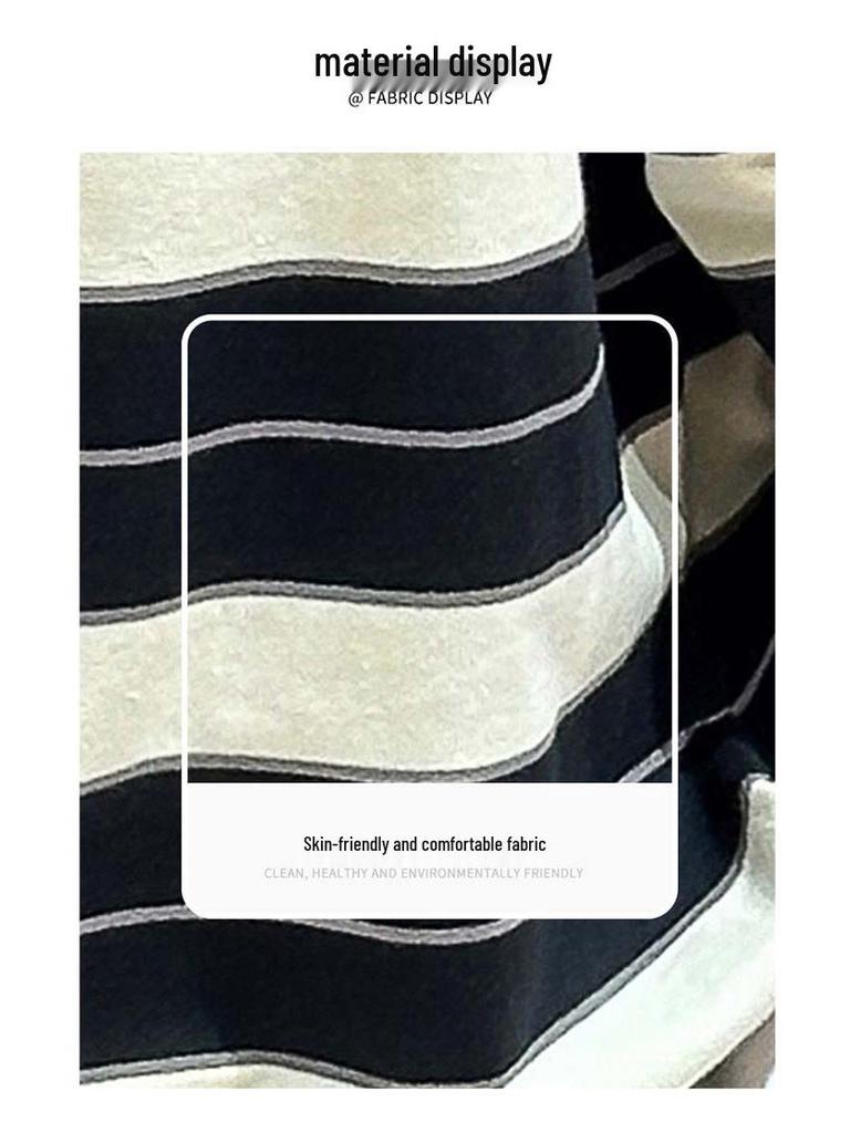 Modisches gestreiftes zweiteiliges Sweatshirt-Set für Mädchen für Frühling/Herbst 2025 - Trendige Kinderbekleidung