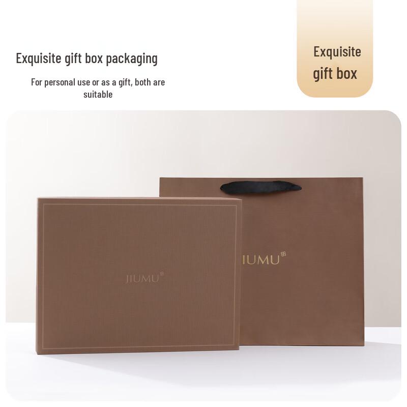 JIUMU Men's Pure Wool Plaid Scarf