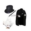 Adult Magician Costume Kids Toy Kit Set for Men and Women with Top Hat, Cape, Magic Wand, White Gloves for Magic Tricks Show