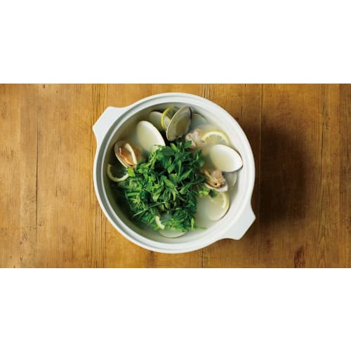 KINTO KAKOMI IH Earthenware Pot, 2.5L, White, Gift, 25192