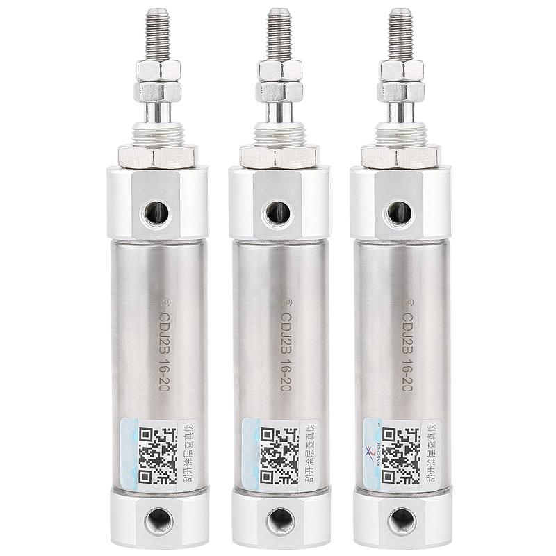 

3Pcs CDJ2B Type Mini Pneumatic Air Cylinder Double Acting Single Rod 10mm 16mm Bore 10~200mm Stroke CDJ2B10 CDJ2B16 CDJ2B10