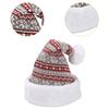 Christmas Hat Plush Xmas Cap Christmas Party Decorations Unisex Knitted Hat