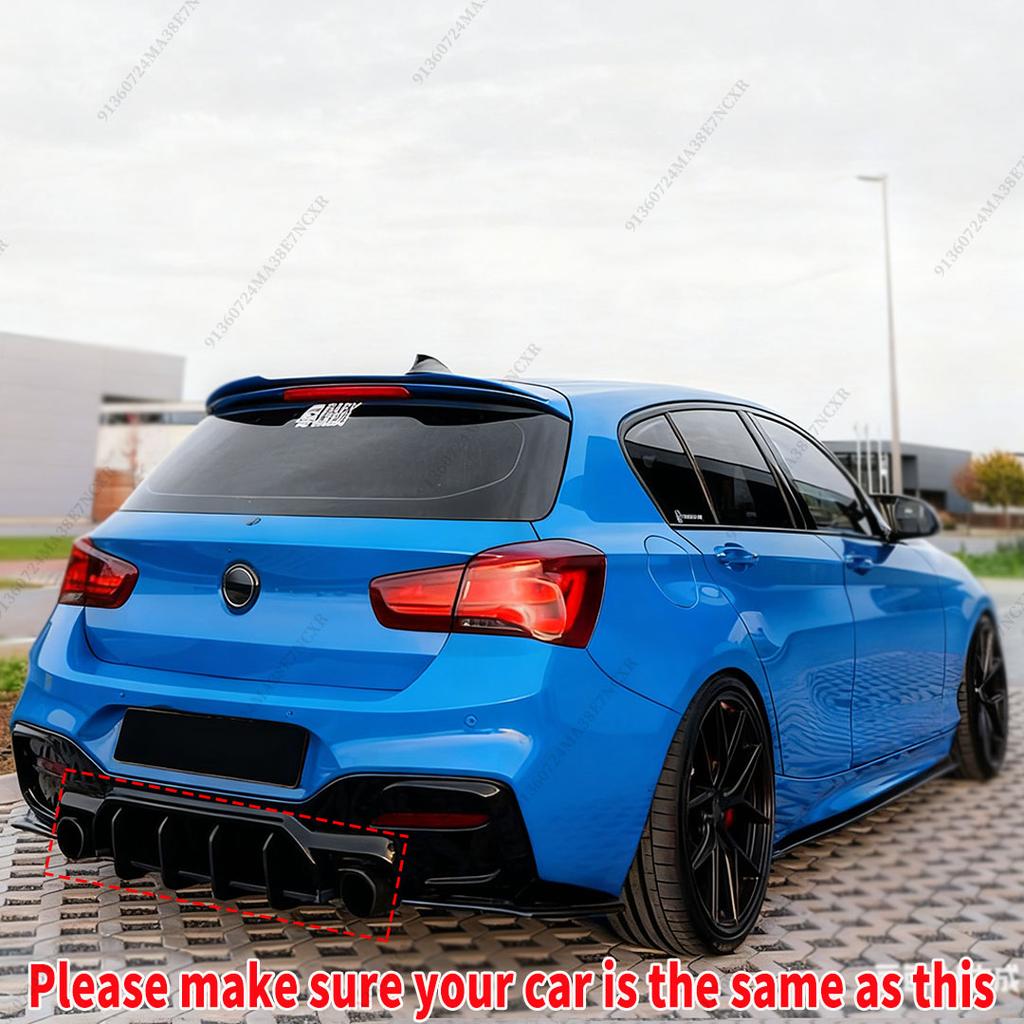 DF Style Rear Diffuser Bumper Lip For BMW 1 Series F20 F21 2015-2019 Deflector Tuning Accessories Spoiler