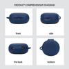 Earphone Protective Case Compatible for T13 ANC2 Cover Shockproof Shell Washable Silicone Housing Anti Dust Sleeve Frame