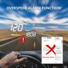 ZQKJ D5000 OBD2 Head-Up-Display für Auto-Tachometer Windschutzscheiben-Projektor-Meter HUD LED-Zubehör Elektronisches Auto-Überdrehzahl