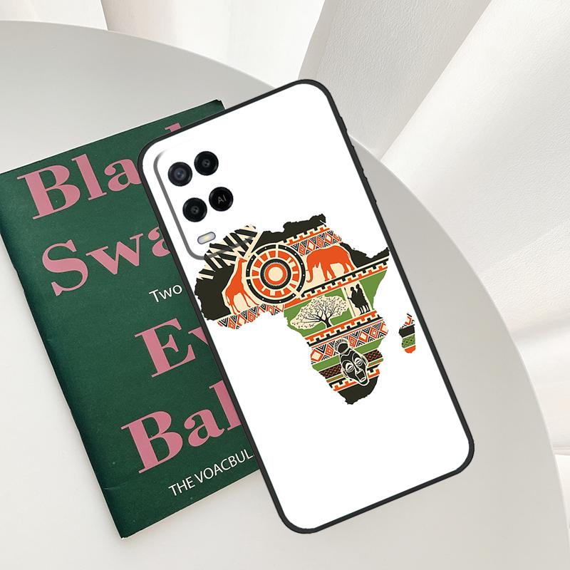 

Africa Map Geography Painted Case For Oppo A58 A78 A98 A15 A16 A17 A52 A72 A76 A96 A54 A74 A94 A57 A77 A54S A57S Cover OPPO A72