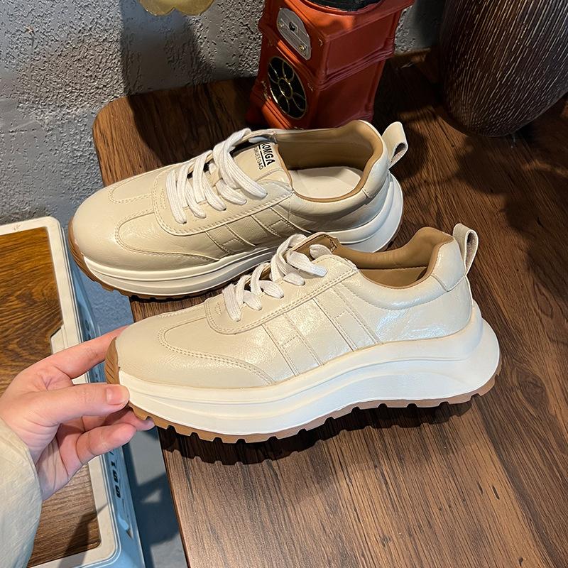 

Foam sole Forrest Gump shoes spring new casual moral training shoes versatile sports women s shoes platform dad shoes women 35 белый