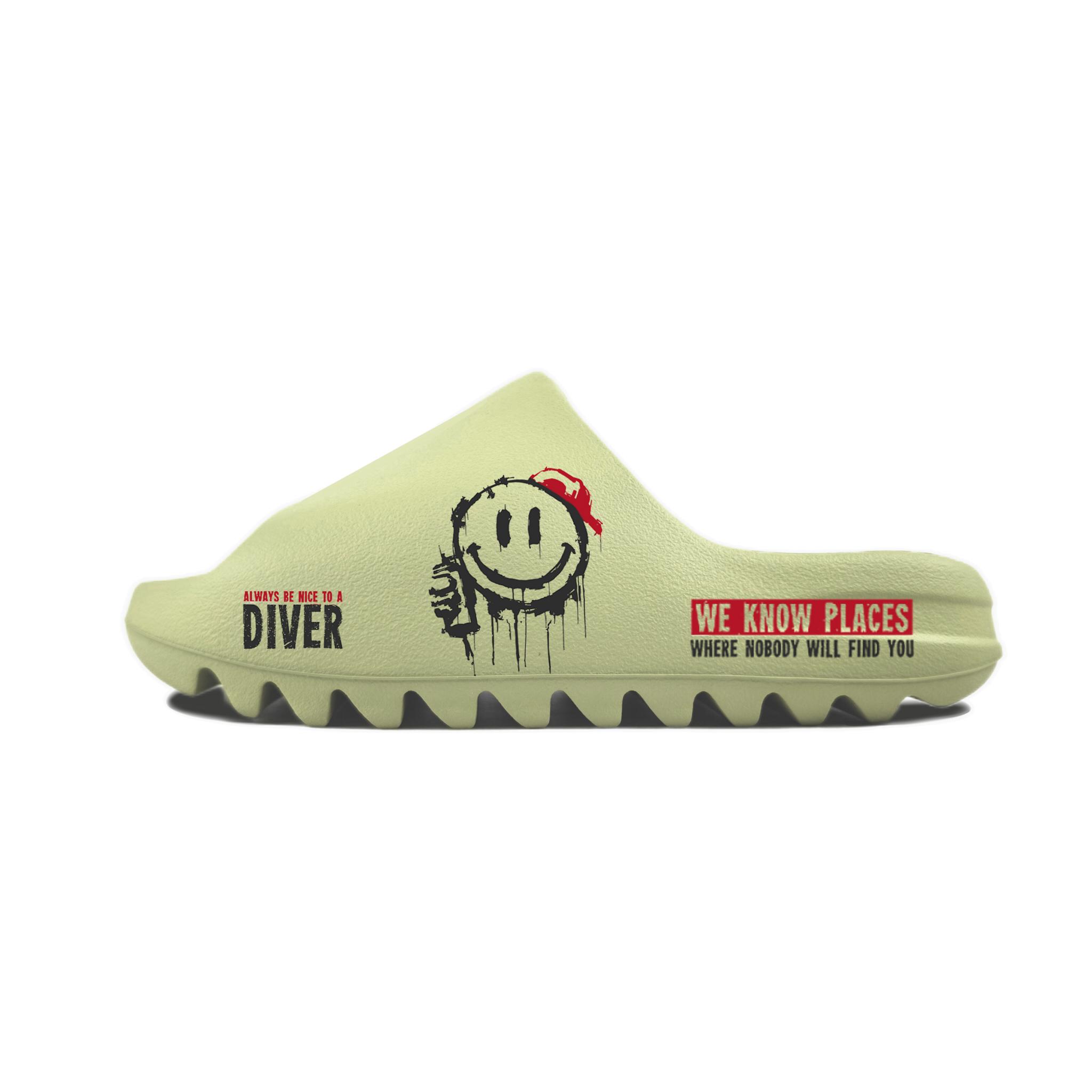 

Adidas Originals Yeezy Slide Slip Resistant Slide Slippers Unisex Green FZ5904(Team352-) 42